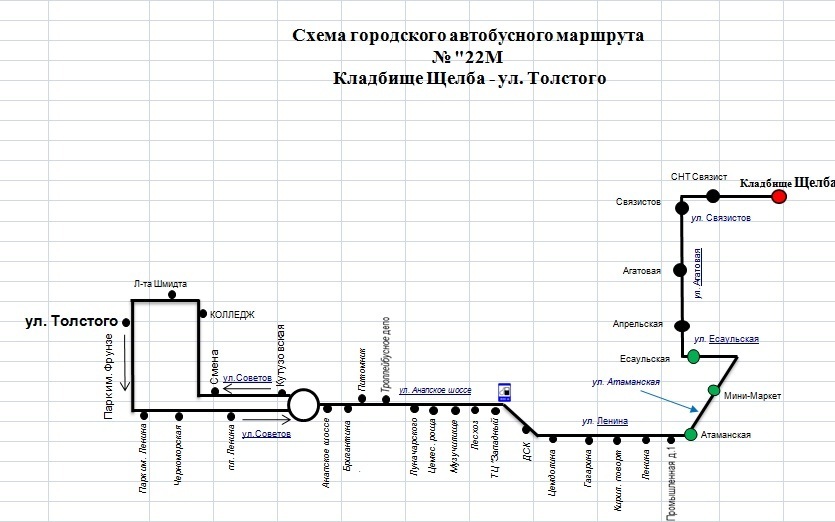 Карта маршруток новороссийск